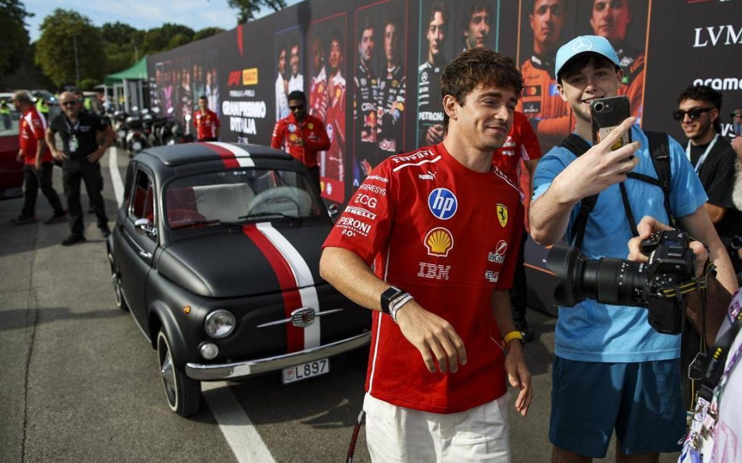 Gp Monza, Leclerc ‘risponde’ a Hamilton: l’arrivo in 500 al Gran Premio d’Italia
