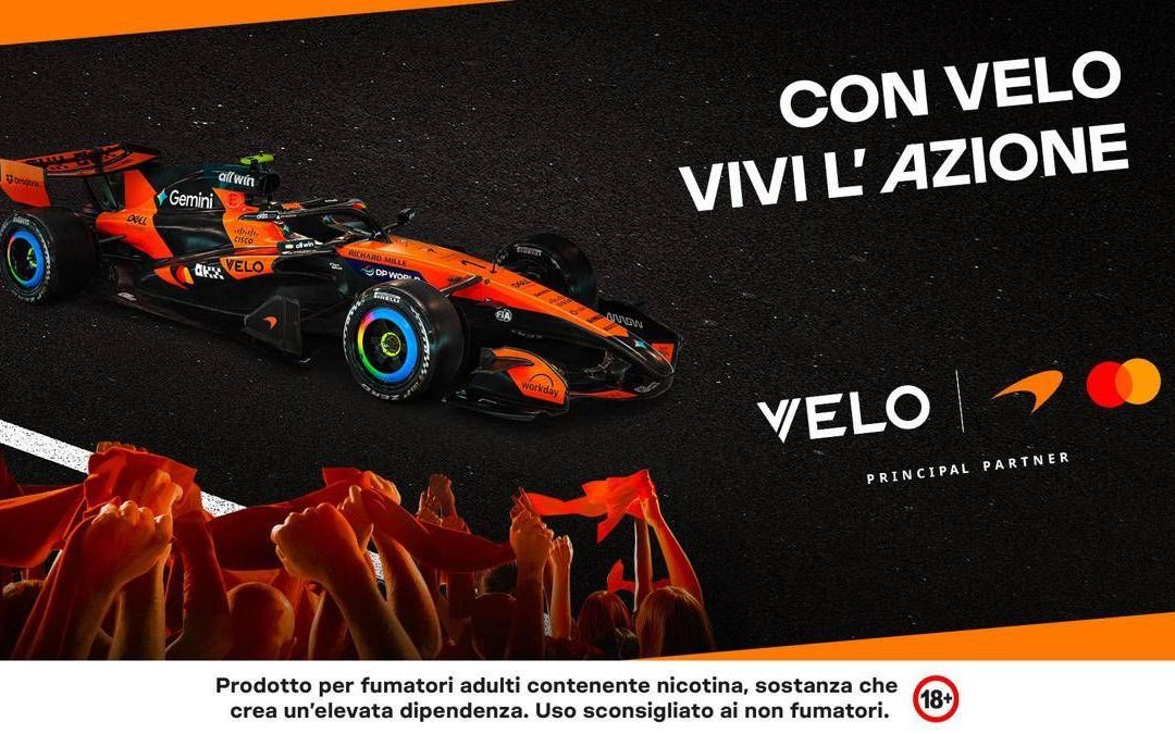 F1, a Monza Velo torna in pista al fianco del team McLaren Mastercard Formula 1 Team