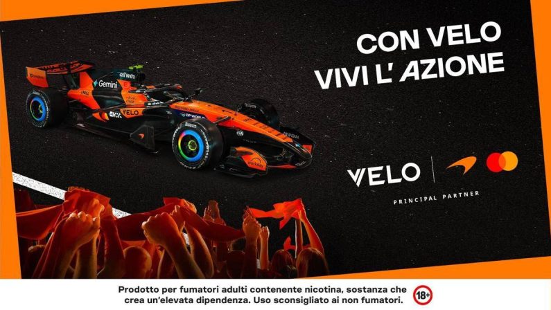 F1, a Monza Velo torna in pista al fianco del team McLaren Mastercard Formula 1 Team