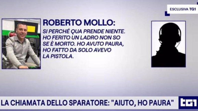 “Ho ferito un ladro, non so se è morto”, al Tg1 la telefonata al 112 del 35enne che ha sparato a Cuneo