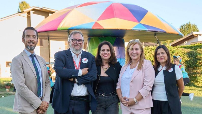 L’Aquila, Ferrero e Save the Children inaugurano ‘Fungus’: nuovo gioco motorio per sviluppare abilità
