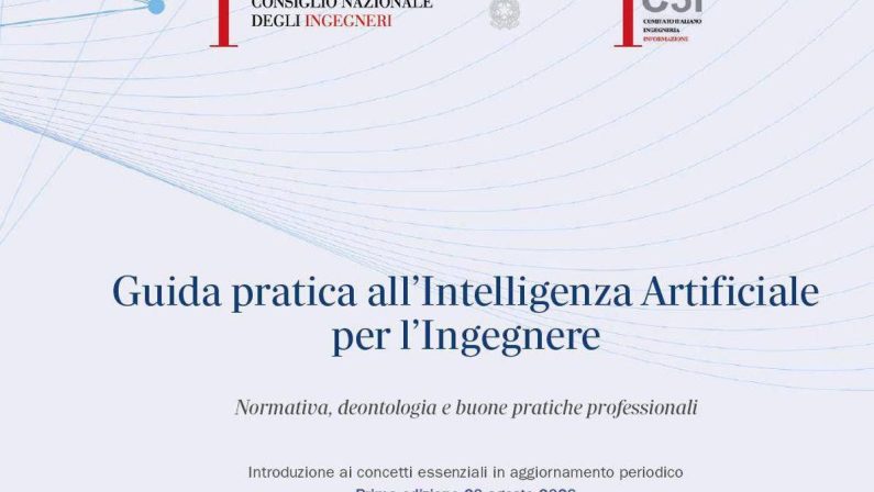 Cni, ecco la Guida pratica all’Ai per gli ingegneri