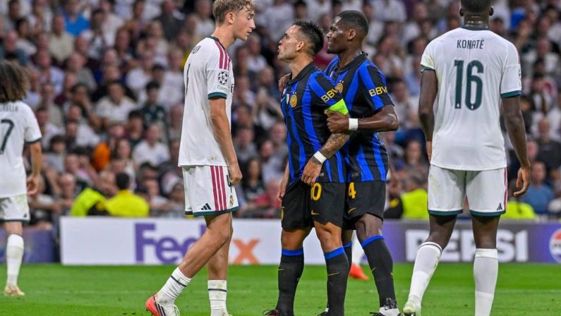 Real Madrid-Inter, Huijsen litiga con Lautaro Martinez e Barella