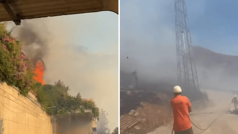 Paura a Taormina per un vasto incendio: le fiamme raggiungono il centro abitato. Il sindaco: “La città brucia”