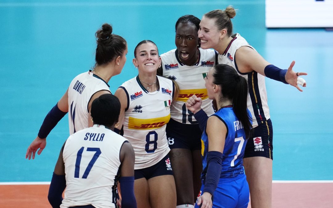 Volley, Europei: l’Italia sconfigge la Svezia in quattro set e vola in semifinale
