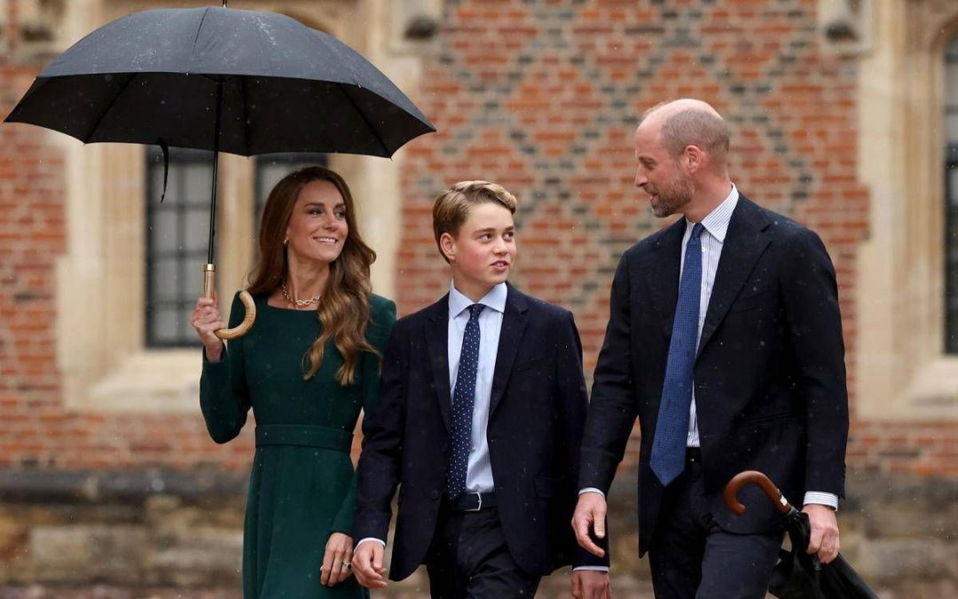 Principe George, primo giorno di college a Eton: accompagnato da mamma Kate e papà William