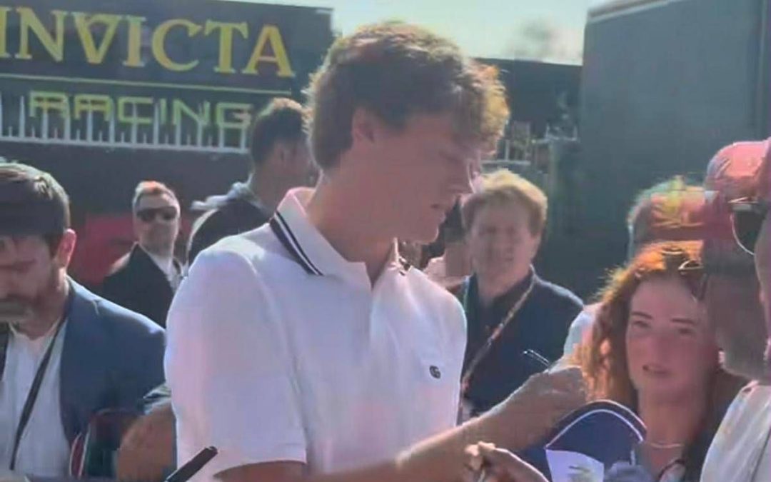 Gp Monza, ecco Sinner: l’arrivo da superstar nel paddock F1