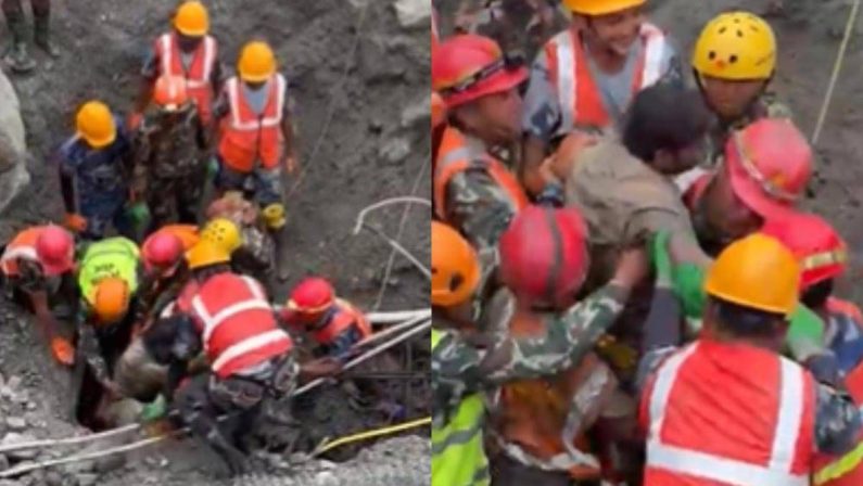 Miracolo in Nepal, estratti vivi due operai rimasti intrappolati in una galleria 9 giorni dopo l’alluvione