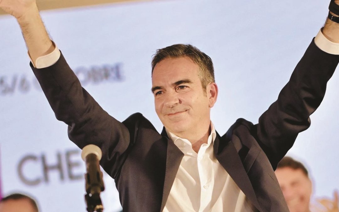 Roberto Occhiuto il giorno della sua rielezione a presidente della Regione Calabria