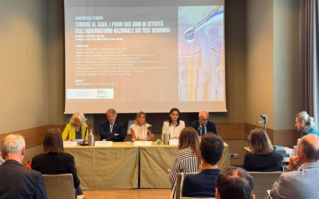 Cancro al seno precoce, in Italia in 5 anni prescritti oltre 30mila test genomici