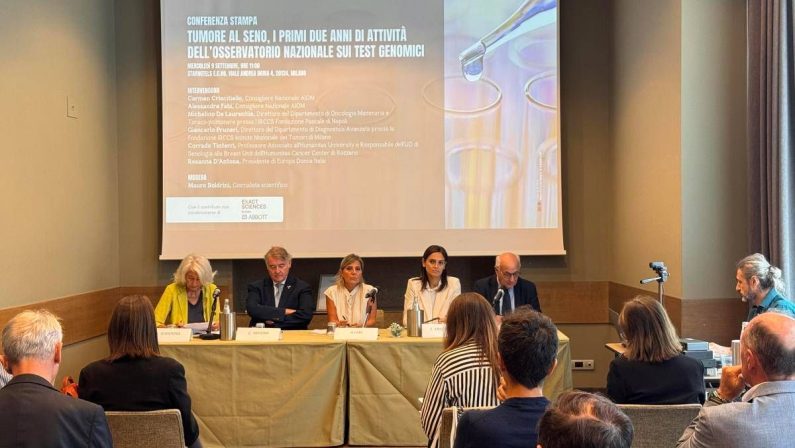 Cancro al seno precoce, in Italia in 5 anni prescritti oltre 30mila test genomici