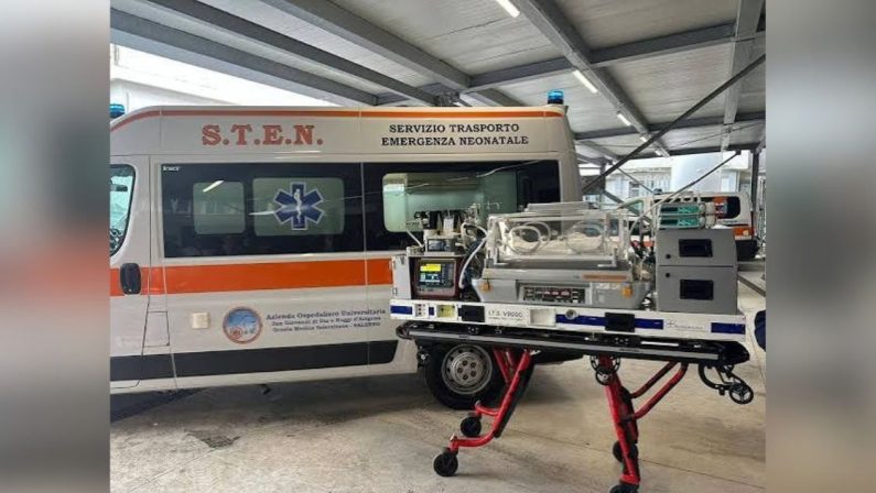 Neonato cardiopatico salvato dalla staffetta Sten, da Cosenza al Bambino Gesù via Salerno