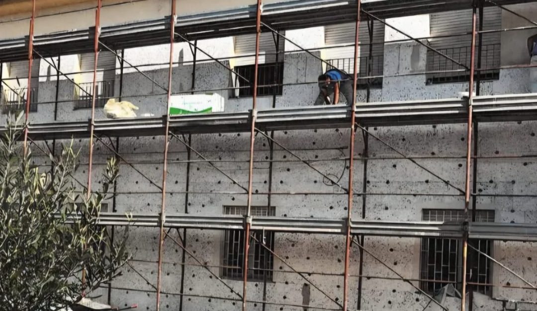 Il cantiere aperto alla scuola di Orsigliadi