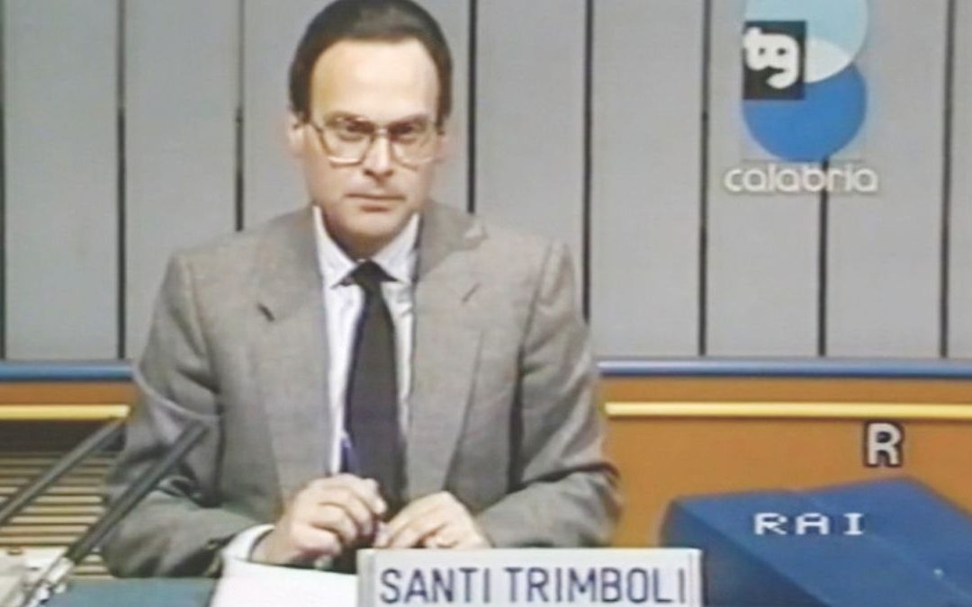 Santi Trimboli al telegiornale di Rai Tre Calabria