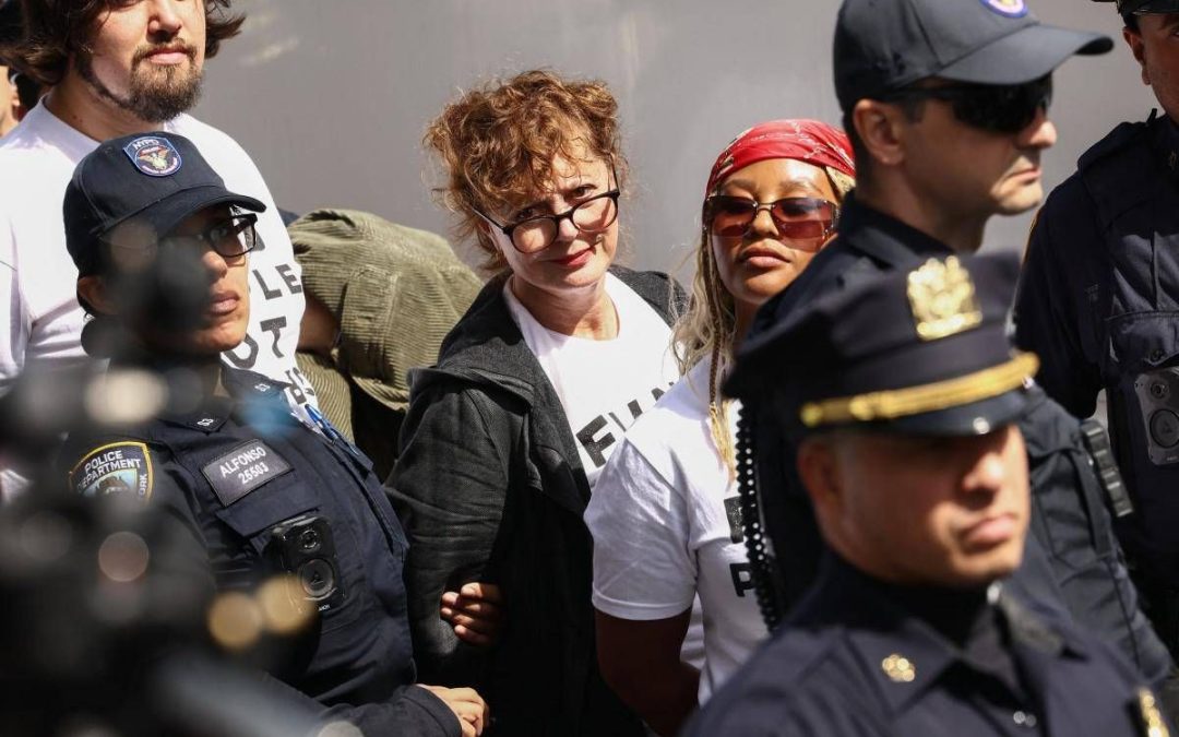 Proteste all’Onu contro Netanyahu, fermata Susan Sarandon