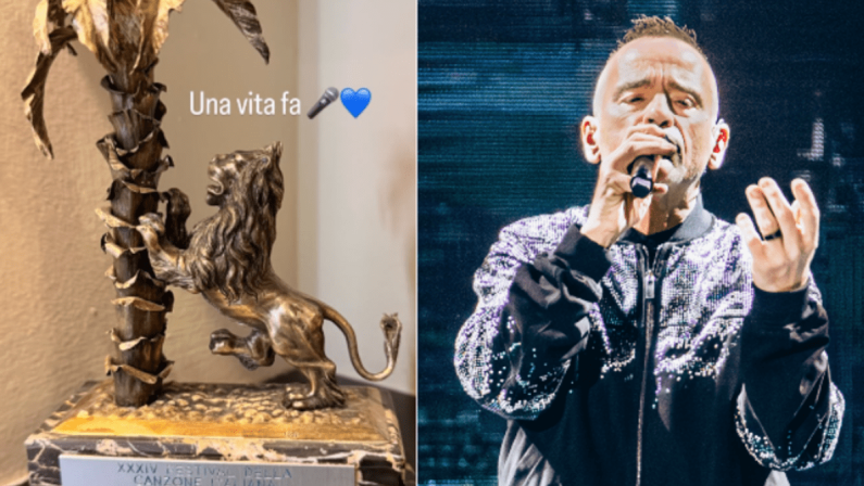 Eros Ramazzotti, la foto ‘amarcord’ del Sanremo 1984: “Una vita fa”