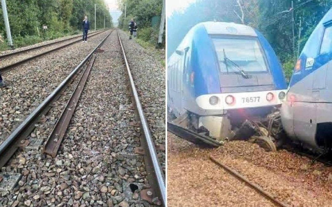 Treno deragliato in Francia: polizia privilegia pista sabotaggio