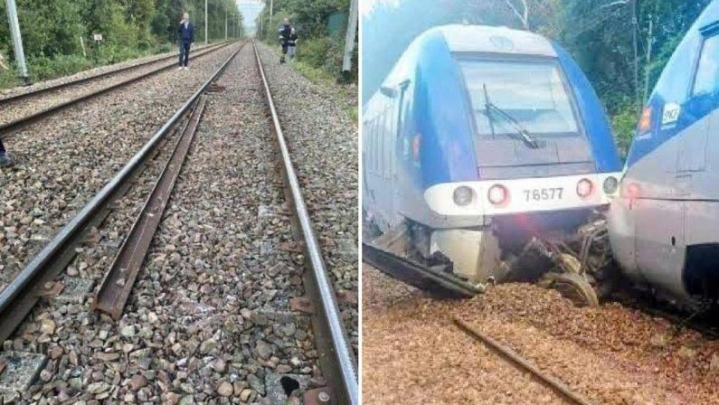 Treno deragliato in Francia: polizia privilegia pista sabotaggio