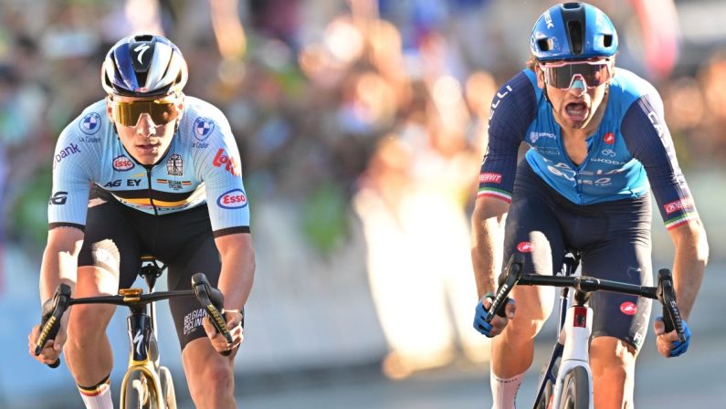 Evenepoel campione d’Europa, beffato per un soffio Ciccone