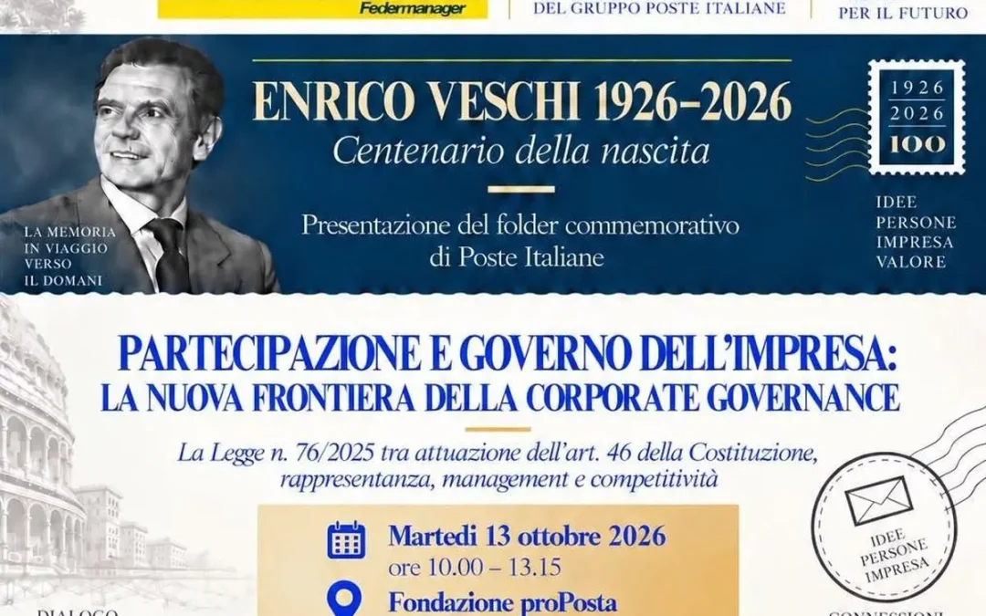 Assidipost Federmanager, a Roma confronto sulla nuova Corporate Governance