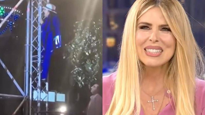Al Bano si arrampica su un traliccio durante un concerto, il commento di Loredana Lecciso: “Lo fa per sentirsi giovane”
