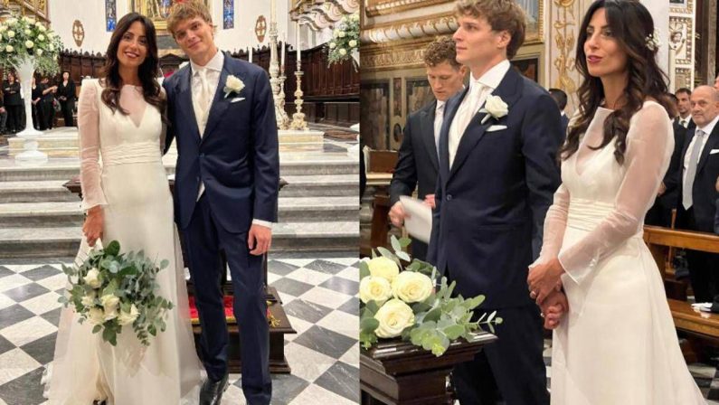 Giorgia Cardinaletti e Francesco Bechis hanno detto sì: le nozze a Fabriano e il look degli sposi
