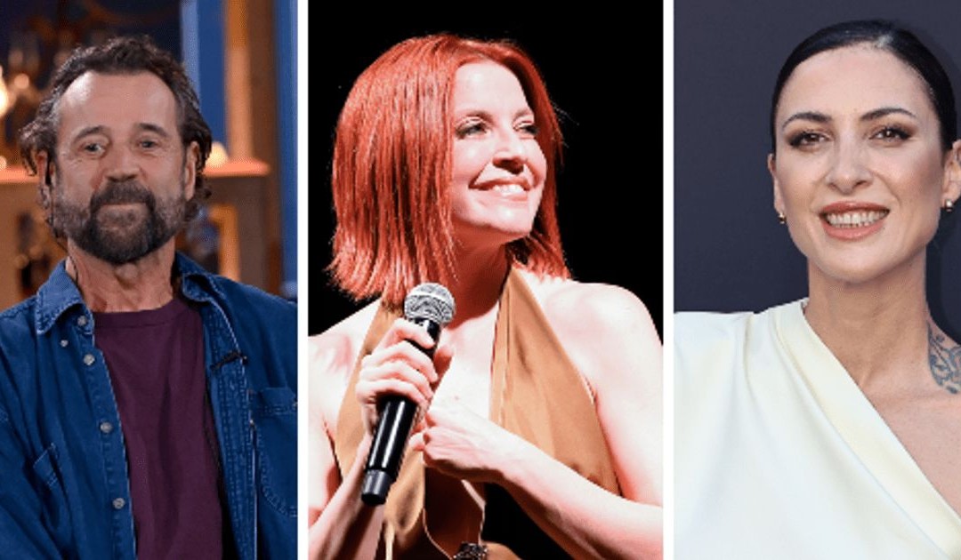 Da sinistra: Fabio Volo, Noemi, Ema Stokholma