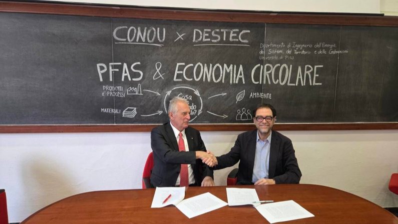 Conou e Università di Pisa, impegno comune per affrontare Pfas