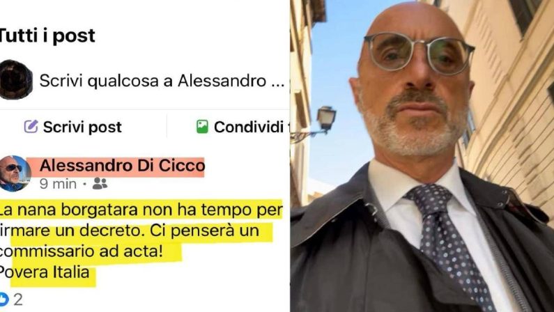 Magistrato attacca Meloni sui social: “Nana borgatara non ha tempo per firmare il decreto”