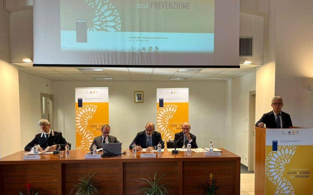 Inail, all’Aquila la Settimana europea della salute e sicurezza sul lavoro