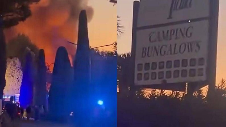 Vasto incendio in un campeggio a Peschiera del Garda: 24 feriti