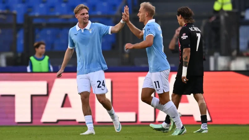 La Lazio supera 3-1 il Monza e riaggancia l’Inter in testa alla classifica