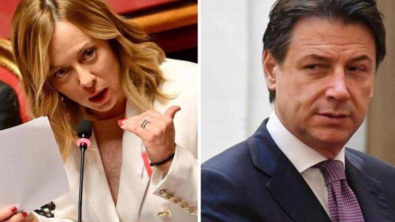 Legge elettorale, Meloni al M5S: “Con queste regole il vostro presidente non arrivava a Chigi”. E Conte replica