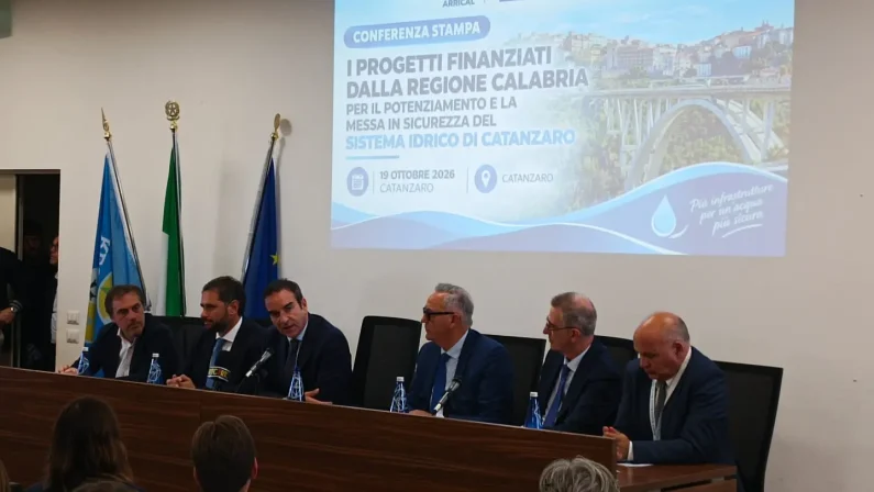Sistema idrico di Catanzaro, Occhiuto “Lavoro complesso, raccogliamo i risultati” / Video