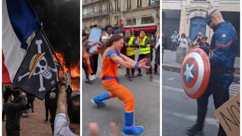 One Piece, Goku e i supereroi: anche i cosplayer scendono in piazza in Francia