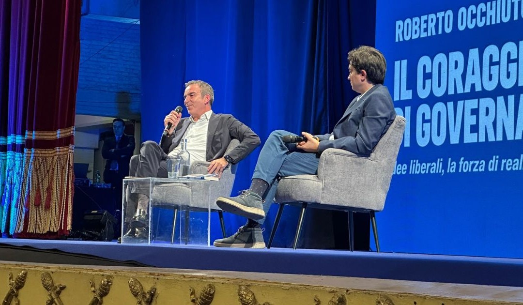 Roberto Occhiuto dialoga con il giornalista dell&amp;amp;amp;#039;Ansa Marco Assab