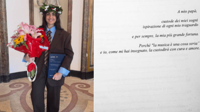 Sofia, figlia di Pino Daniele, dedica al padre la tesi di laurea: “Custode dei miei sogni”