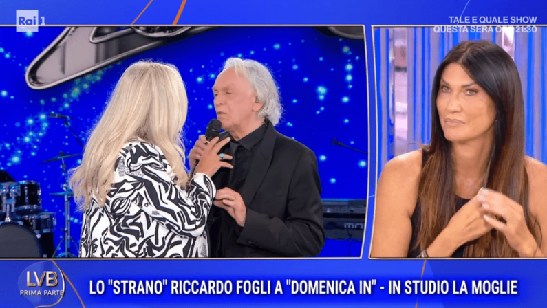 Riccardo Fogli ‘confuso’ a Domenica In, la moglie spiega: “Voleva fare il simpatico”