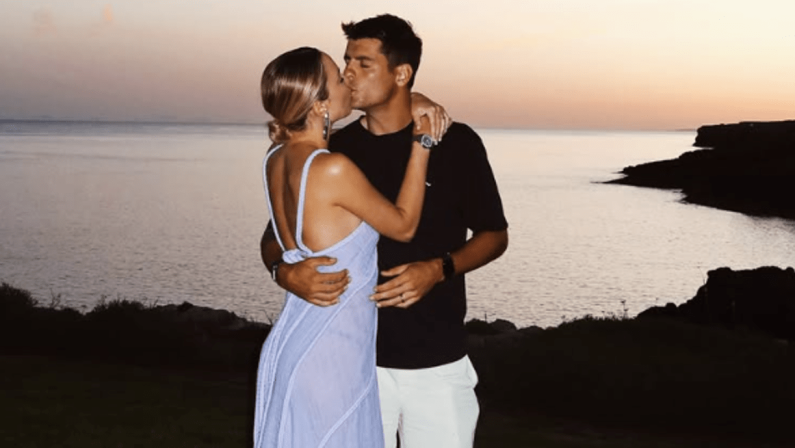 Alvaro Morata, la dedica di Alice Campello per il compleanno: “Orgogliosa del papà che sei”