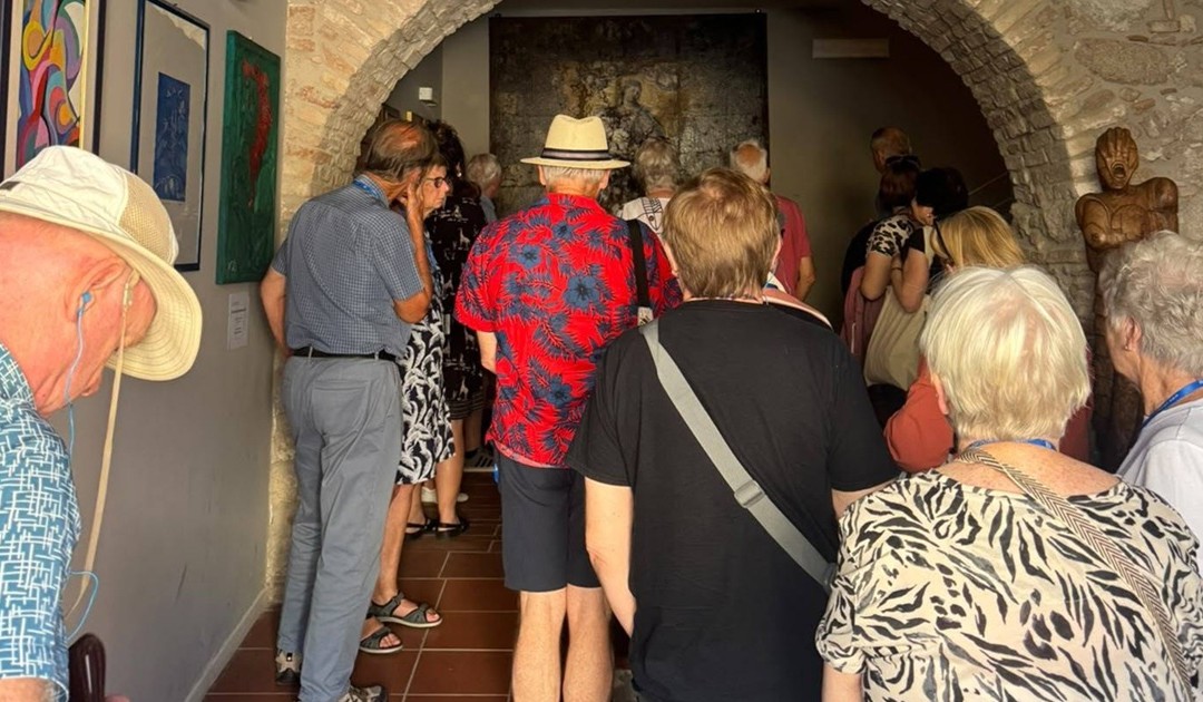 I turisti in visita al Polo Museale