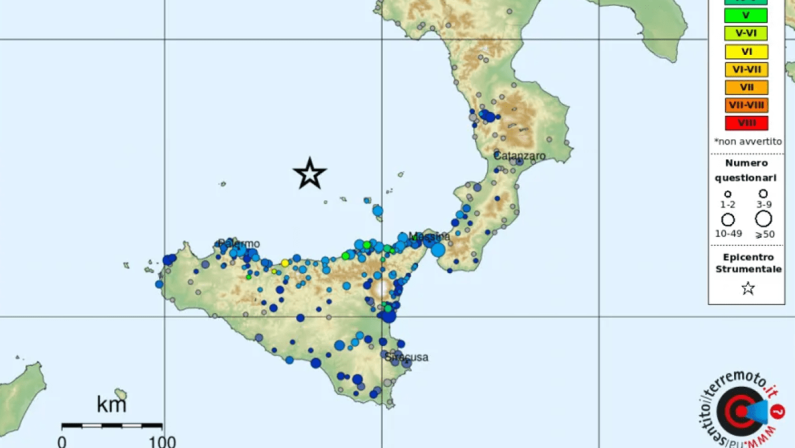 Terremoto in Sicilia, solo oggi 42 scosse nel Mar Tirreno Meridionale. L’Ingv: “Zona dalla pericolosità sismica alta”