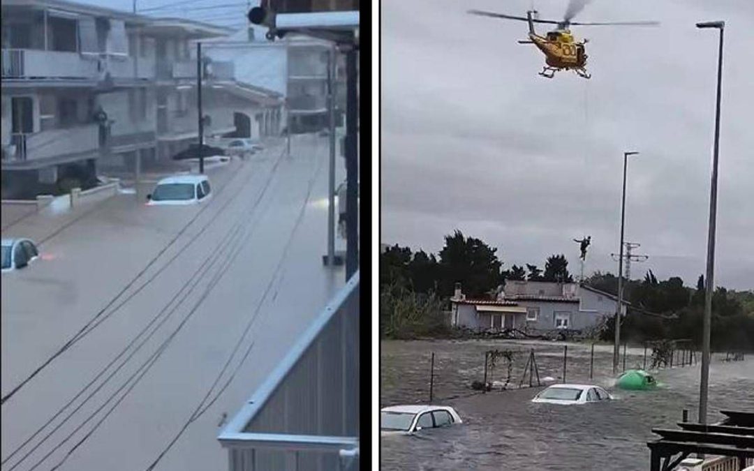Spagna, tempesta Adam su Valencia e Alicante: 900mila in lockdown e centinaia di salvataggi