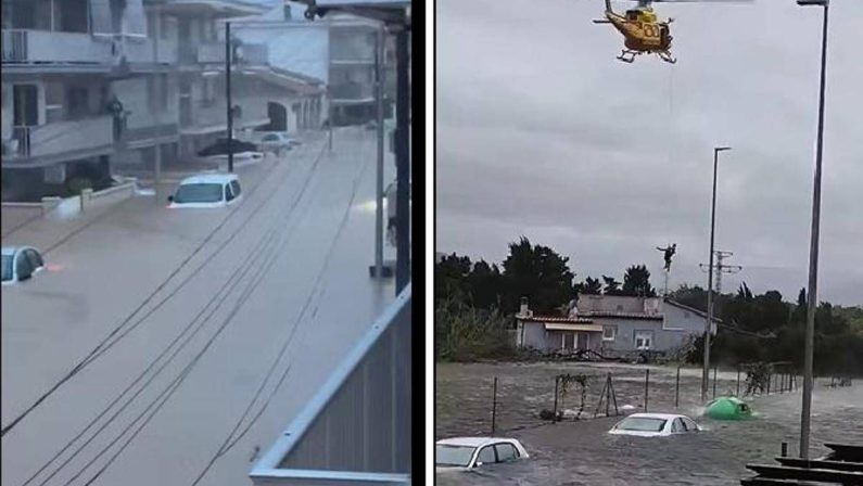 Spagna, tempesta Adam su Valencia e Alicante: 900mila in lockdown e centinaia di salvataggi